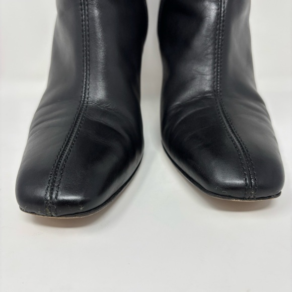 Gucci by Tom Ford GG Logo Black Leather Knee High Boots Size 8.5 Vintage - Picture 4 of 16